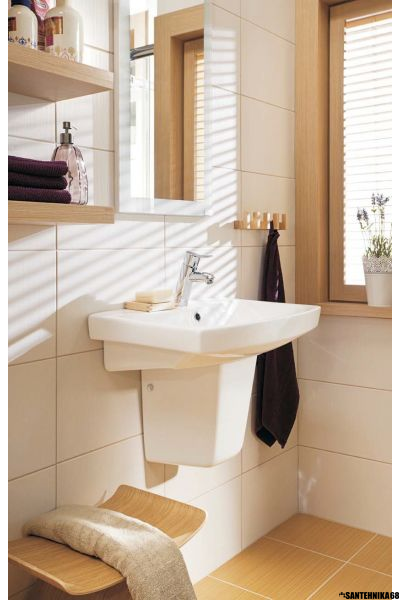 Раковина умывальник Cersanit Carina 50 55 60 70 см с пьедесталом или полупьедесталом