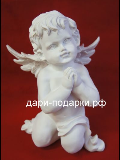 Садовая скульптура Ангел Мольба 27*20 см   0,7 кг   полистоун Россия 1090-085082