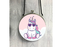 Сумка круглая Единорог №9