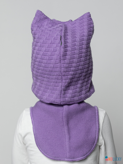 Шапка-шлем 24201-05 х/б подклад, фиалковый 52-54