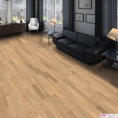 Инженерная доска Haro Allegro Дуб Светлый Белый 540129 масло