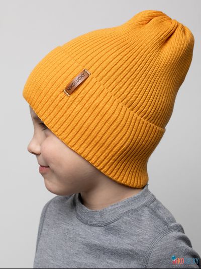 Шапка 25301-01 50%хлопок 50%акрил, горчичный 56-58