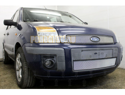 Защита радиатора Ford Fusion 2005-2012 chrome верх