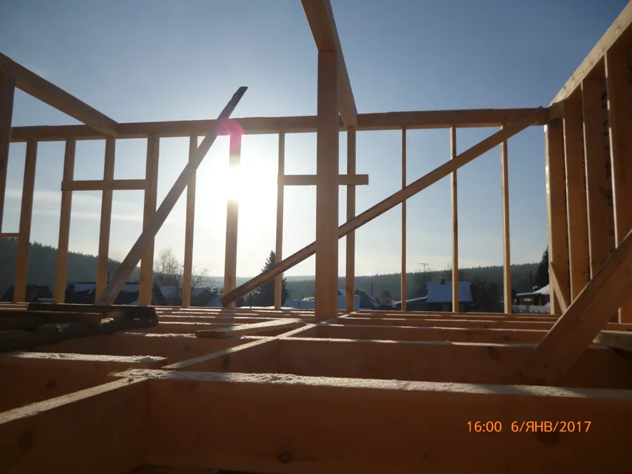 Каркас второго этажа.