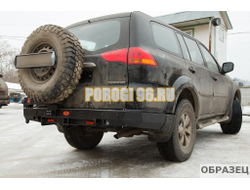 Задний силовой бампер серии Трофи на Mitsubishi L200 IV 2006-2014 (03.141.11)