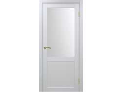 Межкомнатная дверь "Турин-502.21" белый монохром (стекло)
