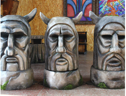 Statues of gods