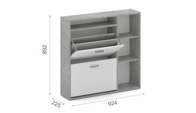 Тумба для обуви Толедо-1 Ателье светлый, белый