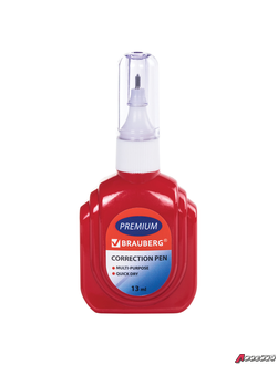 Ручка-корректор BRAUBERG, 13 мл, металлический наконечник. 226819