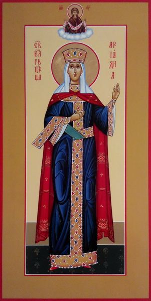 Ариадна Византийская, Святая благоверная царица. Рукописная мерная икона.