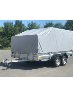 Прицеп «Спутник» (3420х2000х330) двухосный, оцинкованная рама, с силовым подрамником