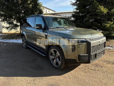 Пороги алюминиевые с пластиковой накладкой (карбон серые) 2020 мм ТСС для Rox 01 2024-