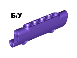 ! Б/У - Technic, Panel Curved 7 x 3 with 2 Pin Holes through Panel Surface, Dark Purple (24119 / 6186101) - Б/У