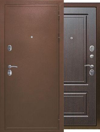 Металлическая входная дверь "Дипломат" венге
