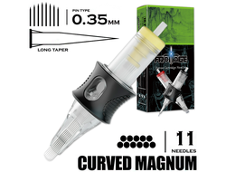 11 CMLT/0.35 - Curved Magnum Long Taper "DragoArt Frottage"