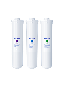 АКВАФОР Кристалл Комплект сменных модулей для мягкой воды К3-К2-К7. Ресурс 8000 л.