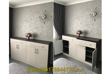 009 Комод.
Фасады: МДФ AGT HG DELUXE GREY
Корпус: ЛДСП Egger H3453, ST22, Флитвуд серая лава
