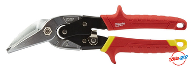 Ножницы изогнутые для резки металла Milwaukee прямой рез 48224532