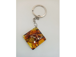 Брелок из натурального янтаря "Opel"