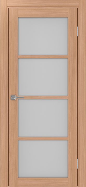 Межкомнатная дверь "Турин-540" ясень темный (стекло сатинато)