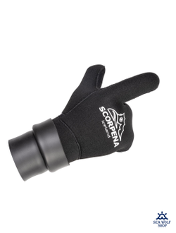 Рукавицы неопреновые 7мм Scorpena 3х-палые Iceland р.L