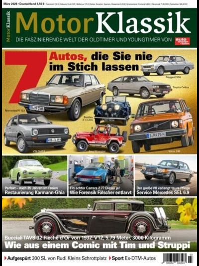 Motor Klassik Magazine March 2026 Иностранные журналы об автомобилях автотюнинге и аэрографии
