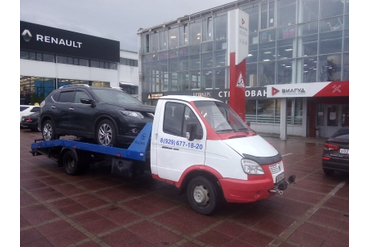 Привезли легковой автомобиль в Вилгуд в Чехове