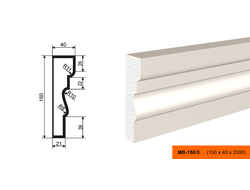 Фасадный молдинг из пенополистирола с покрытием LEPNINAPLAST (Лепнинапласт)  МВ-150/3