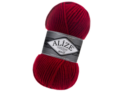 SuperLana Maxi (Alize) цвет № 56  красный