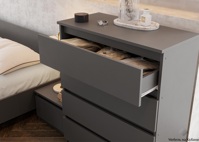 Денвер комплект мебели для спальни Графит серый