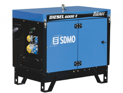 Дизельный генератор SDMO DIESEL 6000 E SILENCE (5.2 кВт)