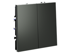 VLS020106 Выключатель двухклавишный, титан-1