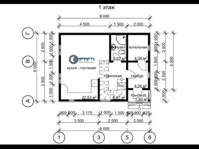 ДЖ-07 ГАБАРИТНЫЕ РАЗМЕРЫ: (8Х6М) 1,5 ЭТАЖА, ОБЩАЯ ПЛОЩАДЬ: 92М²