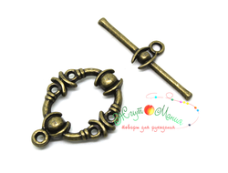 ЗАСТЕЖКА ТОГГЛ - 015 - АНТИЧНОЕ СЕРЕБРО