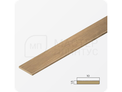 Латунная декоративная полоса 10 мм. брашированная