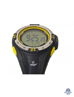 Часы-глубиномер подводные Sargan "ВЕКТОР 100М" желтые кнопки