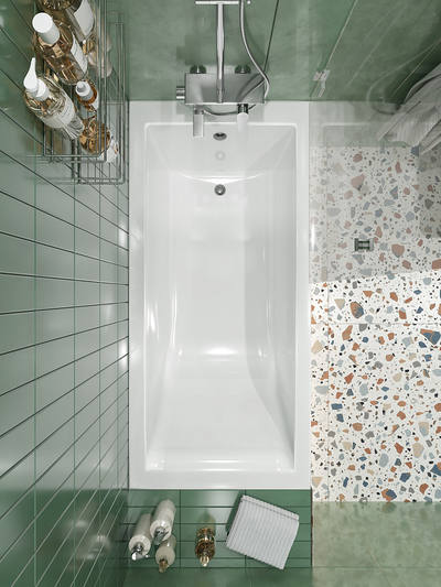 Ванна из искусственного камня STWORKI Ольборг 150x70 см