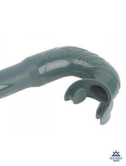 Трубка для дайвинга Sargan "КАЛАН" силикон темно-зеленый