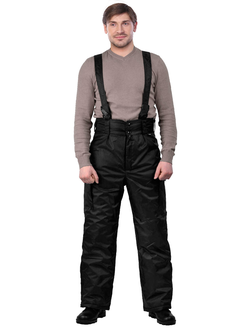 Черные мужские брюки охранника