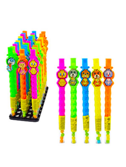 Сахарное драже «КАНДИ КЛАБ» в тубе с игрушкой (Дуделка) 2гр*30шт*12блоков