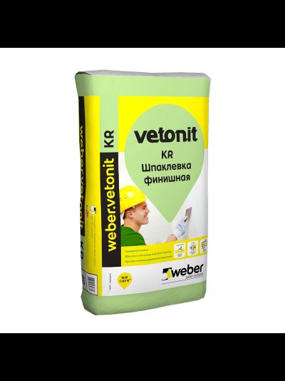 Шпаклевка финишная для сухих помещений Вебер Ветонит КР, 20 кг