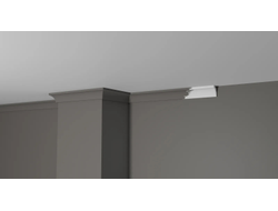 Потолочный плинтус DECOR-DIZAYN DD36, из дюрополимера, под покраску, ударопрочный