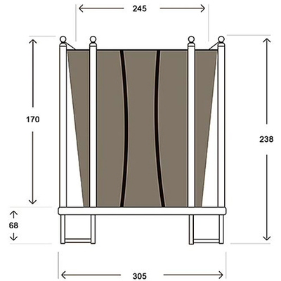 Батут Hasttings Classic Green (3,05 м)