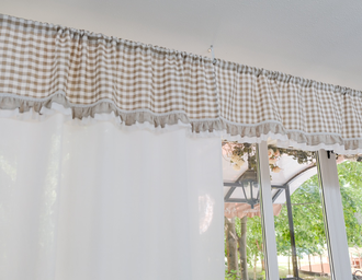 Шторы в клетку