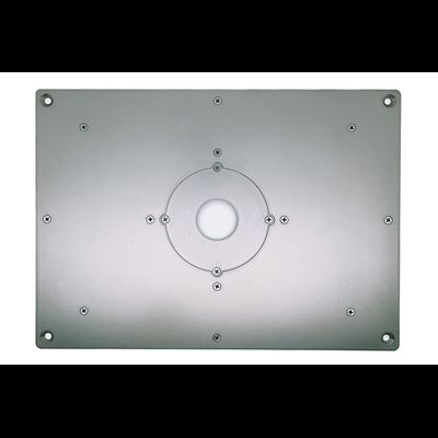 Пластина под CAT DX89 для установки фрезера в стол 350*250 мм.