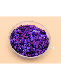 Пайетки 3 мм, цвет сиреневый