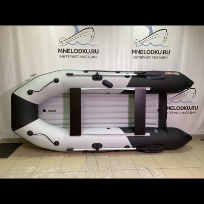 Моторная лодка Таймень NX 3400 НДНД PRO светло-серый черный