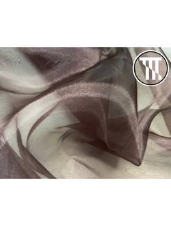 Органза, цв. Темный шоколад