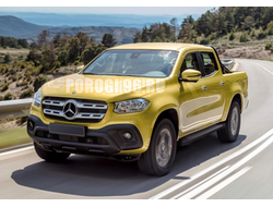 Пороги для Mercedes-Benz X-Class (2017-) Black Start