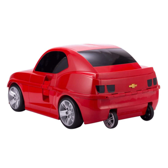 Детский чемодан машина Шевроле (Chevrolet) красный